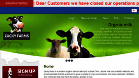 What Zacky-farms.com website looked like in 2018 (5 years ago)