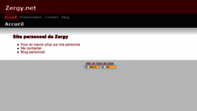 What Zergy.net website looked like in 2018 (7 years ago)
