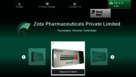 What Zotapharma.co.in website looked like in 2018 (5 years ago)