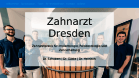 What Zahnarzt-dresden.com website looked like in 2018 (5 years ago)