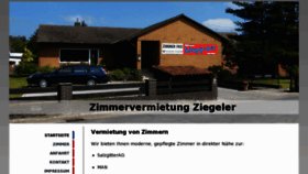 What Zimmervermietung-ziegeler.de website looked like in 2018 (5 years ago)