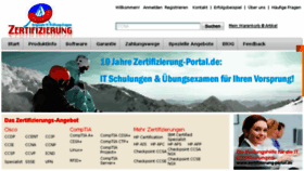 What Zertifizierung-portal.de website looked like in 2018 (5 years ago)