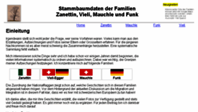 What Zanettin-stammbaum.ch website looked like in 2018 (6 years ago)