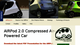 What Zeropollutionmotors.us website looked like in 2018 (8 years ago)
