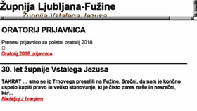What Zupnija-fuzine.rkc.si website looked like in 2018 (5 years ago)