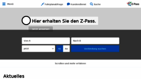 What Z-pass.ch website looked like in 2018 (6 years ago)