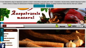What Zaopatrzeniemasarni.pl website looked like in 2018 (5 years ago)