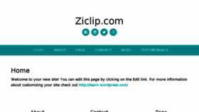 What Ziclip.com website looked like in 2018 (5 years ago)
