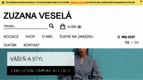 What Zuzanavesela.cz website looked like in 2018 (6 years ago)