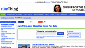 What Zumthing.com website looked like in 2018 (5 years ago)