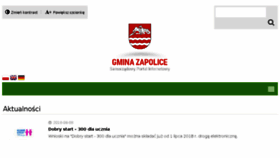 What Zapolice.pl website looked like in 2018 (5 years ago)