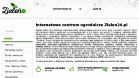 What Zielen24.pl website looked like in 2018 (5 years ago)