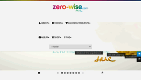 What Zero-wise.com website looked like in 2018 (5 years ago)