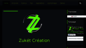 What Zuketcreation.com website looked like in 2018 (5 years ago)