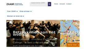 What Zaam.nl website looked like in 2018 (5 years ago)