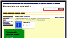 What Zannuaire.fr website looked like in 2018 (5 years ago)