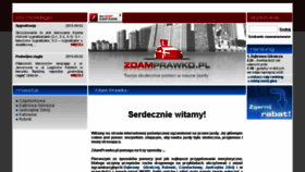 What Zdamprawko.pl website looked like in 2018 (5 years ago)