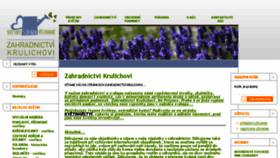 What Zahradnictvikrulichovi.cz website looked like in 2018 (5 years ago)