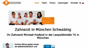 What Zahnarzt-muenchen-schwabing.dental website looked like in 2018 (5 years ago)