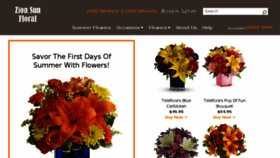 What Zionsunfloral.com website looked like in 2018 (5 years ago)