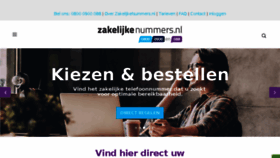 What Zakelijkenummers.nl website looked like in 2018 (5 years ago)