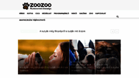 What Zoozoo.hu website looked like in 2018 (5 years ago)