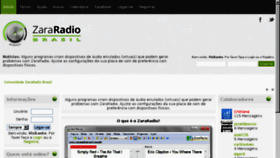 What Zararadio.com.br website looked like in 2018 (5 years ago)