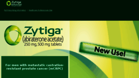 What Zytiga.com website looked like in 2018 (5 years ago)