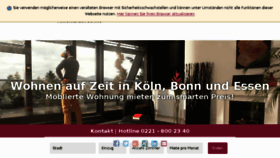 What Zeitwohnen.de website looked like in 2018 (5 years ago)