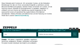What Zeppelin.de website looked like in 2018 (5 years ago)