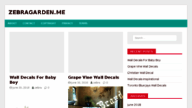 What Zebragarden.me website looked like in 2018 (5 years ago)