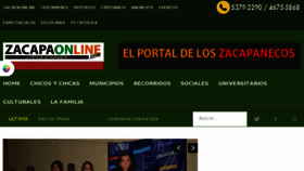 What Zacapaonline.com website looked like in 2018 (5 years ago)