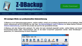 What Z-dbackup.de website looked like in 2018 (5 years ago)