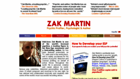 What Zakmartin.com website looked like in 2018 (5 years ago)
