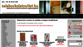 What Zalaburkolatoutlet.hu website looked like in 2018 (5 years ago)