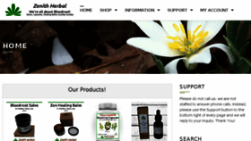 What Zenithherbal.com website looked like in 2018 (5 years ago)