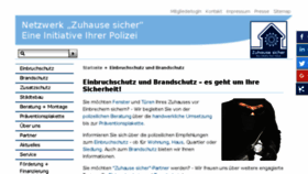 What Zuhause-sicher.de website looked like in 2018 (5 years ago)