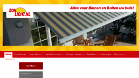 What Zonlicht.nl website looked like in 2018 (5 years ago)