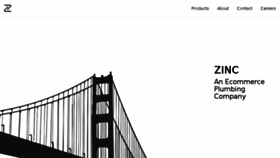 What Zinc.io website looked like in 2018 (5 years ago)