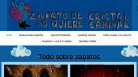 What Zapatodecristal.com website looked like in 2018 (5 years ago)