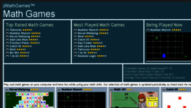 What Zmathgames.com website looked like in 2018 (5 years ago)