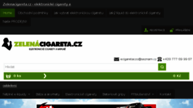 What Zelenacigareta.cz website looked like in 2018 (5 years ago)