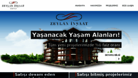 What Zeylaninsaat.com.tr website looked like in 2018 (5 years ago)