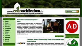 What Zelenarchitektura.sk website looked like in 2018 (5 years ago)