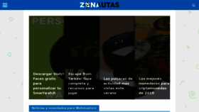 What Zonautas.com website looked like in 2018 (5 years ago)