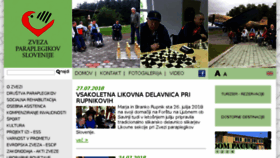 What Zveza-paraplegikov.si website looked like in 2018 (7 years ago)
