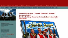 What Zellbergbuam.at website looked like in 2018 (5 years ago)