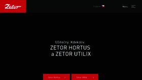 What Zetor.cz website looked like in 2018 (5 years ago)