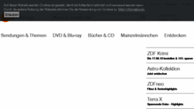 What Zdf-shop.de website looked like in 2018 (5 years ago)