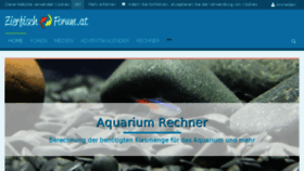 What Zierfischforum.at website looked like in 2018 (5 years ago)